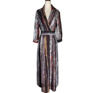 Vince Camuto Multi-Color Wrap Dress Size 6
